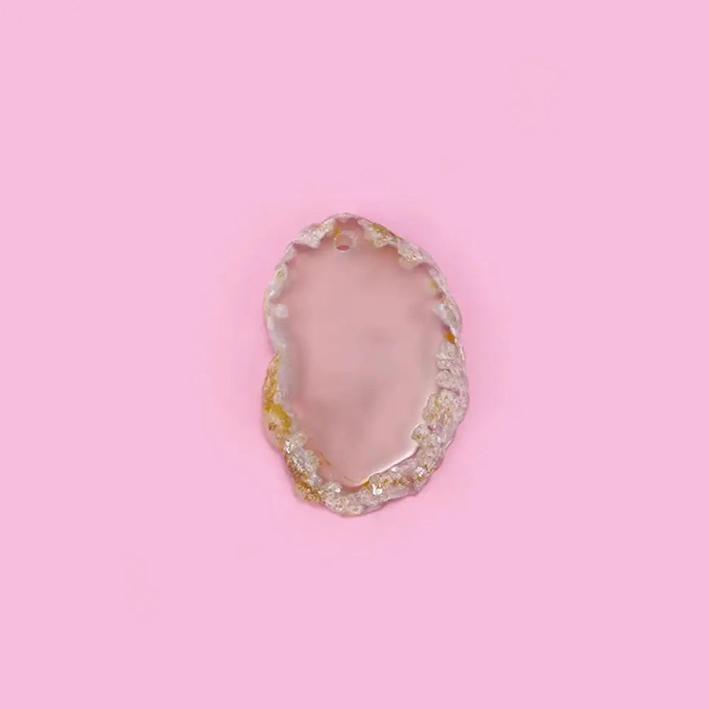 Natural Agate Geode Reiki Stone Slice Stone DIY Home Decoration Jewelry Accessories Quartz Pendant