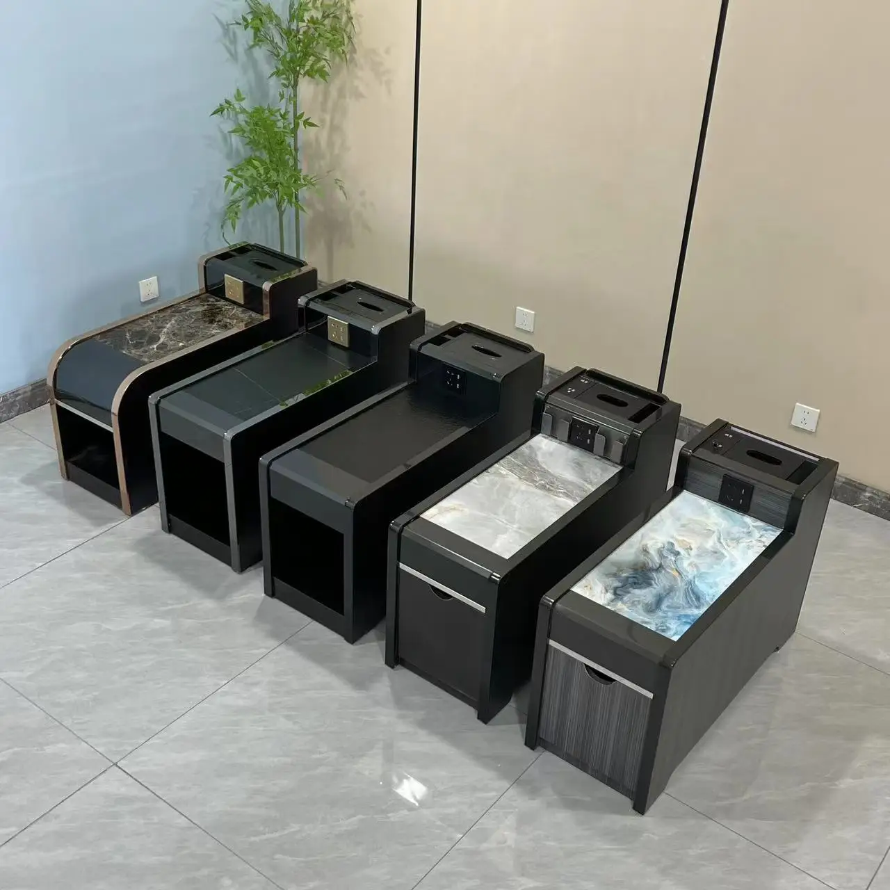 LMM foot therapy shop coffee table sauna foot massage foot washing sofa coffee table corner cabinet