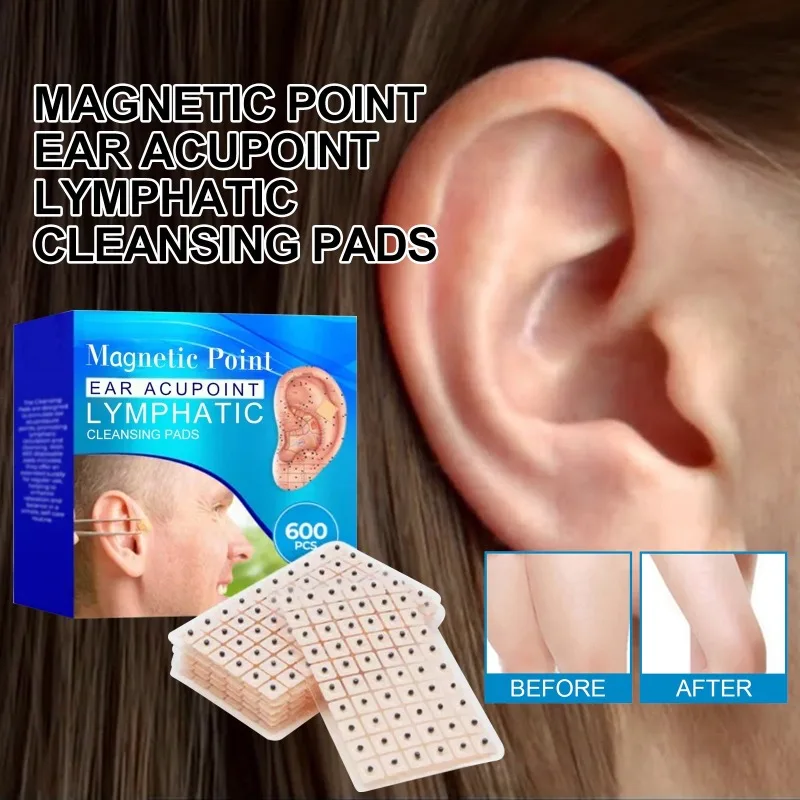 Magntic Point Ear Acupoint Lymphatic Patches Relieves Lymphatic Swelling Losing Weight Acupuncture Therapy Beauties Body Care