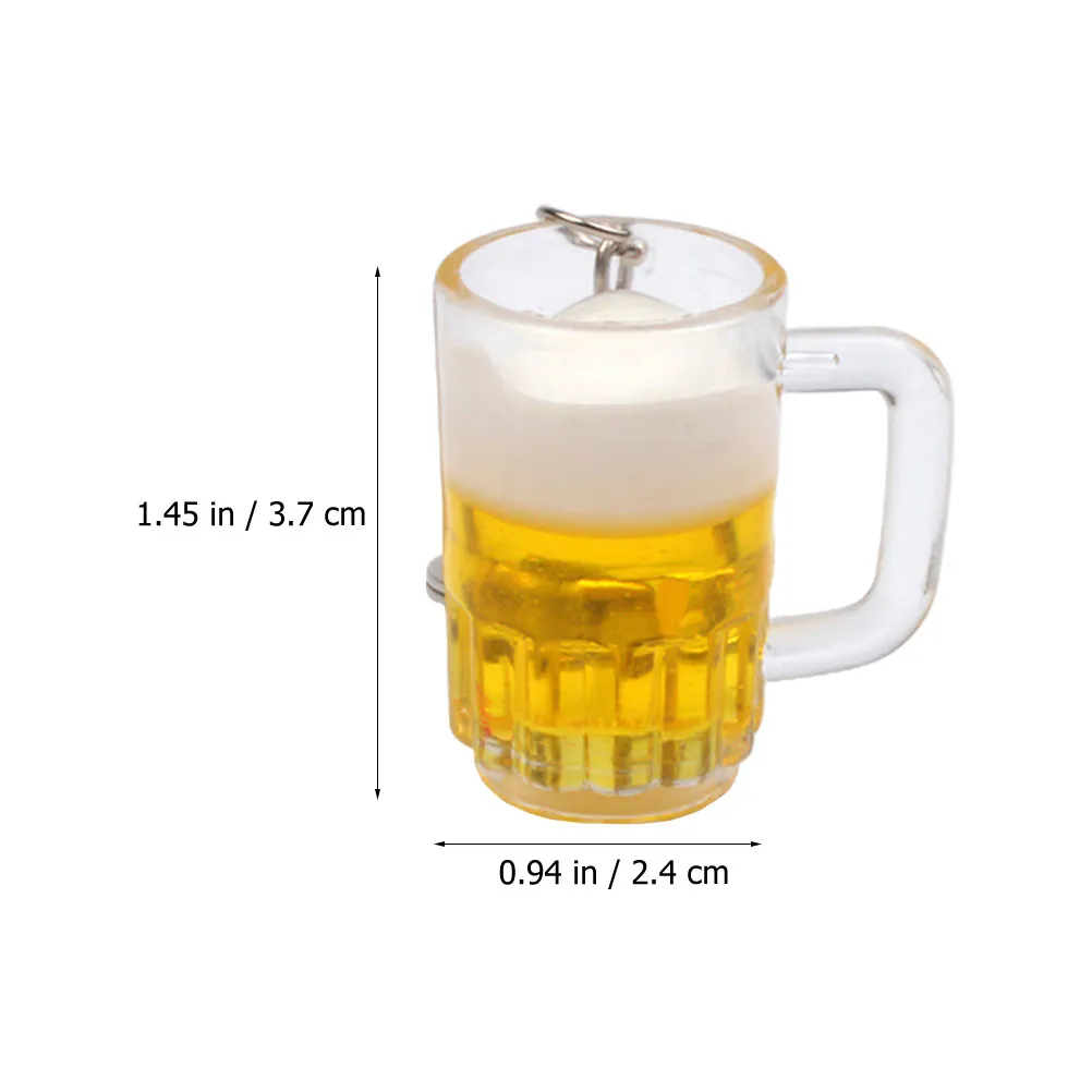 4 Pcs Cute Keychain Set – Backpack Pendant, Bottle Opener Charm, Hanging Bag Decor