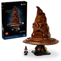 LEGO Harry Potter Hogwarts Talking Sorting Hat with 31 Randomized Sounds, Movie Themed Build and Display Model 76429