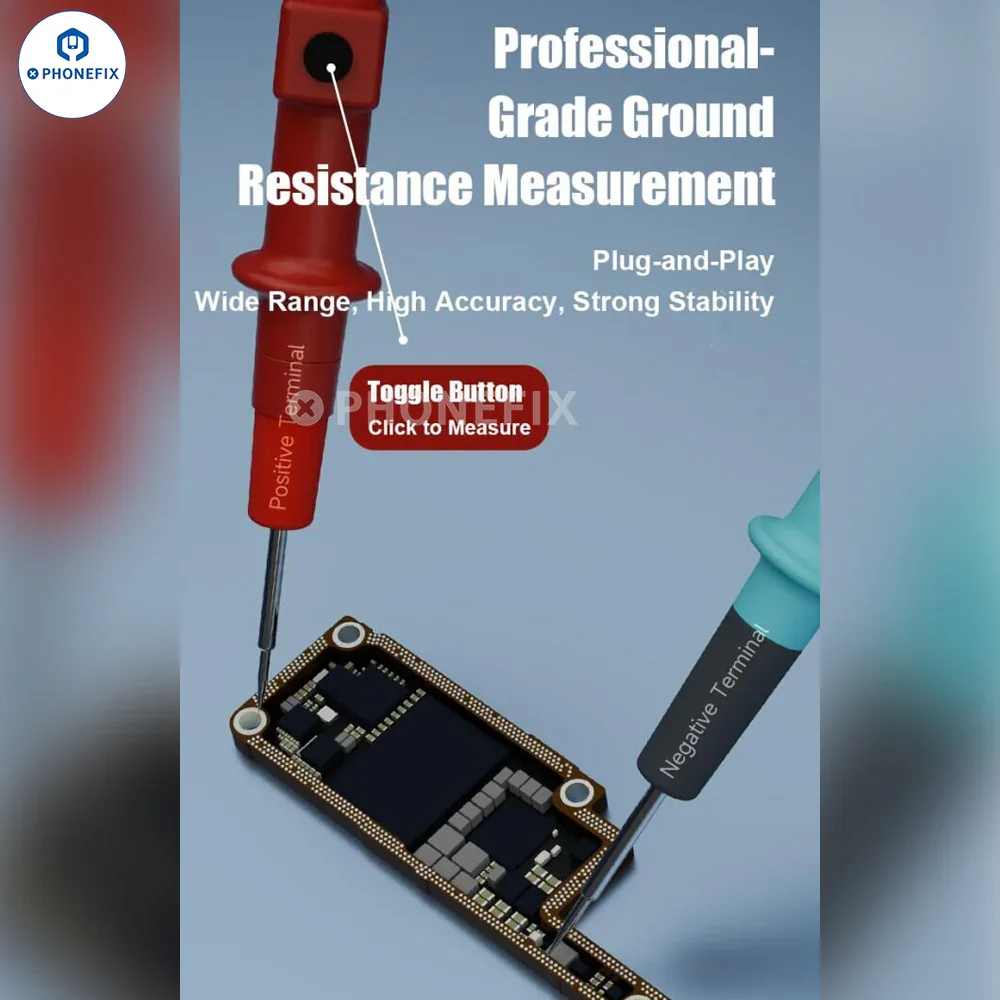 Smart Resistance Fault Analyzer One-Click Measurement Automatic Data Recording for Mobile Phone PCB IC Socket Troubleshooting