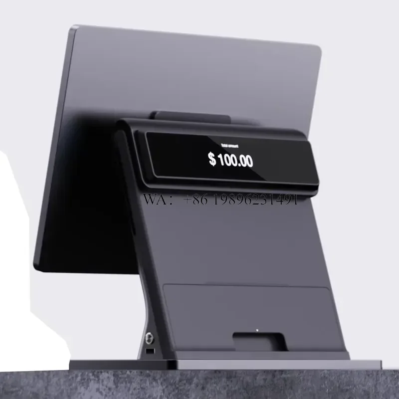 15.6 Inch LFT LED Touch Screen with Metal Stand for Small Business Restaurant Office or Cash Register POS