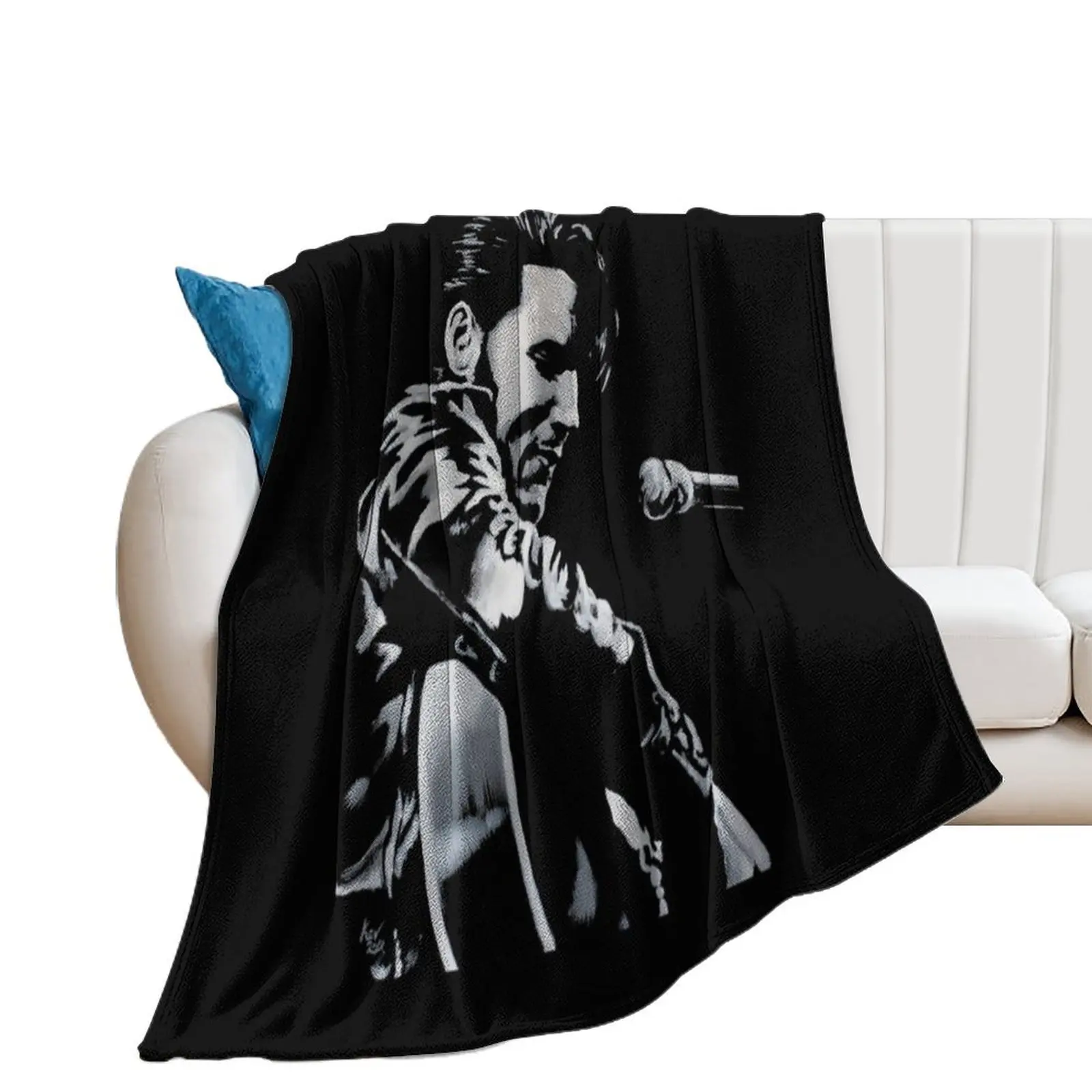 élvis Présléy - The King Is Back - King of Rock and Roll gift birthday Throw Blanket christmas gifts Bed Fashionable Blankets