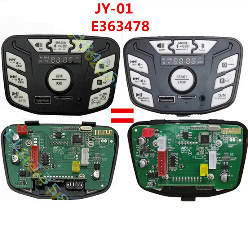 Panel de Control Central multifuncional para niños, piezas de repuesto para coche eléctrico, 301, 302, 303, JR1927M, 2,4G, Bluetooth