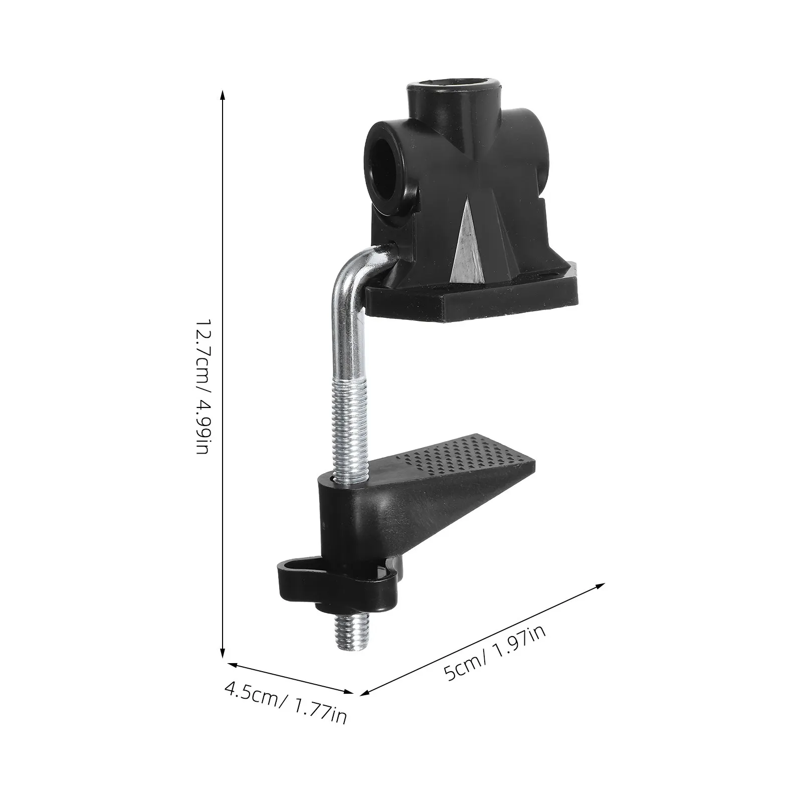 6pcs Metal Table Lamp Clip Holder: Dual-Use Vertical Horizontal Desk Light Mount For 5Cm Surfaces, Anti-Slip Work Study Reading