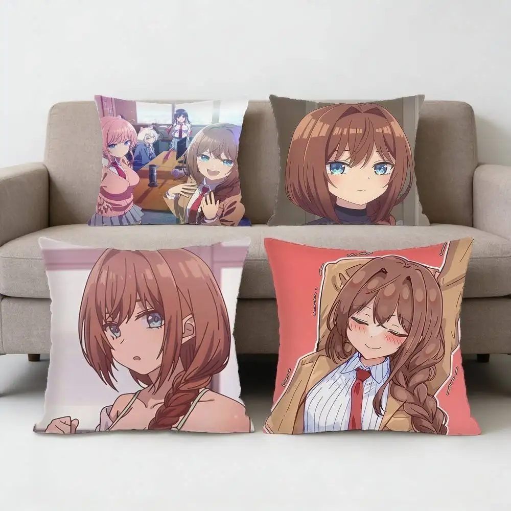 

Tune in to The Midnight Heart Inohana Rikka Pillow Case Anti-dustmite Pillowcase Invisible zipper silky Sofa cover for bedroom