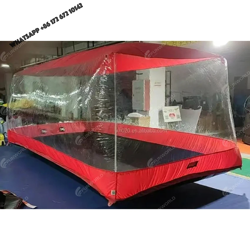 Air Tight Portable Inflatable Bubble Car Cover Transparent Clear Pvc Waterproof Show  Shelter Inflatable Car  Tent