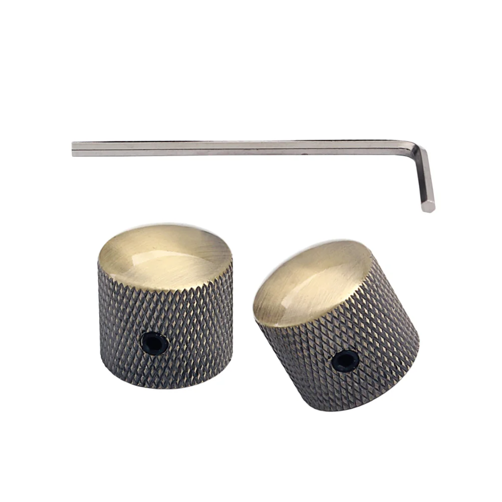 

2 Pcs Plated Guitar Pedal Connector Coupler Anti Rust Effects Pedals Caps Studs Wrenches Easy Install Space