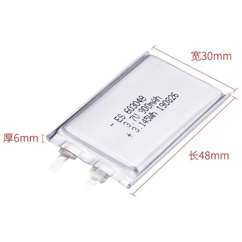 buy more will cheap 603048 lithium battery backup power LED light ultra thin square lithium battery navigator Bluetooth audio