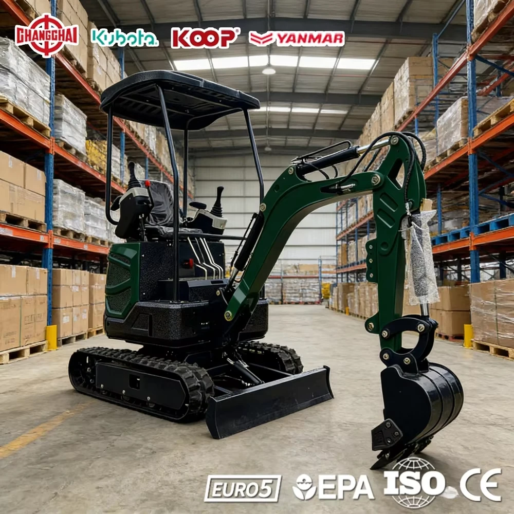 

Mini Excavator For Construction 1.7Ton 2.0Ton 2.2Ton Kubota Hydraulic Diggers Garden Machine Farming Machinery Euro5