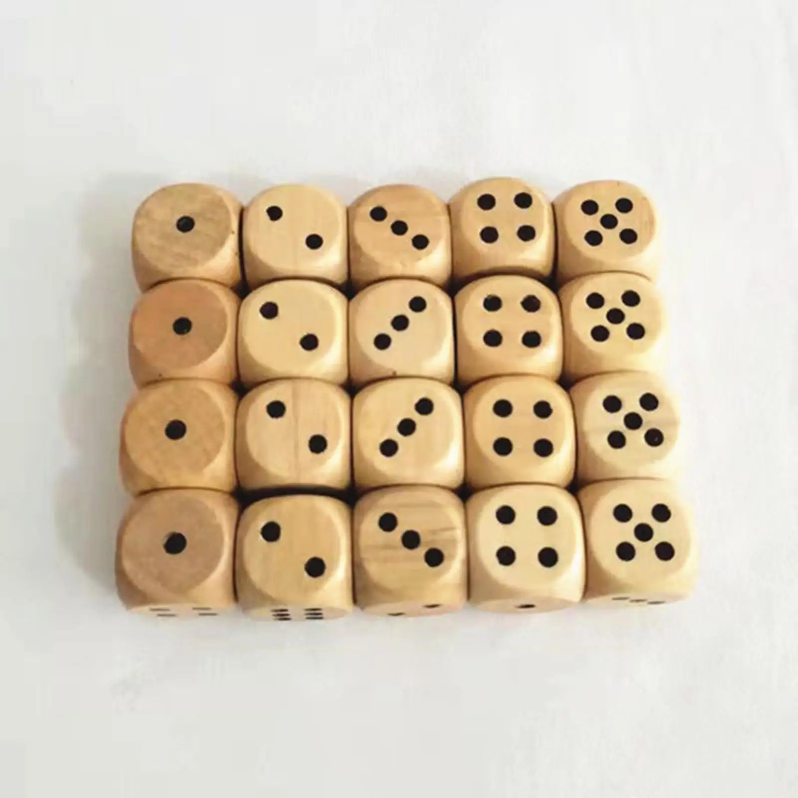 

Набор из 20 деревянных игральных костей 16 мм, шестигранные, с номерами, для игр в классе и настольных занятий