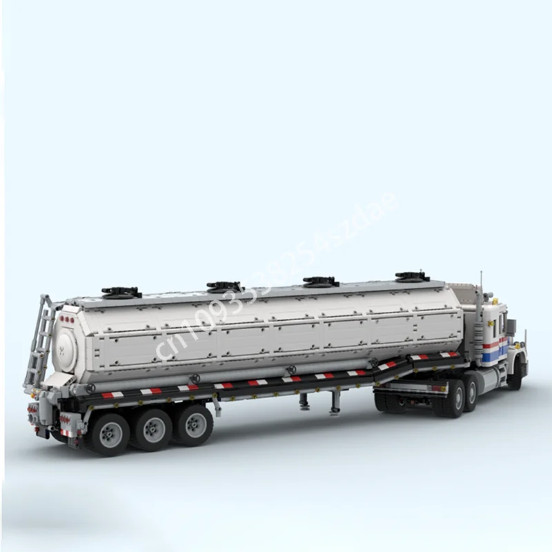 4519pcs MOC Tank oplegger handleiding Snelweg Rig XL Technic Bouwstenen Kerst speelgoed Gift Monteren collector Bouw
