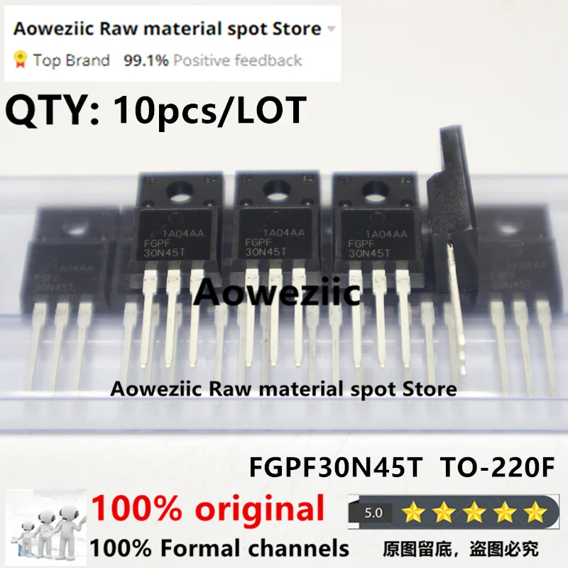 

Aoweziic 100% новый импортный оригинальный FGPF30N45T 30N45T TO-220F MOS полевой эффект 30A 450V