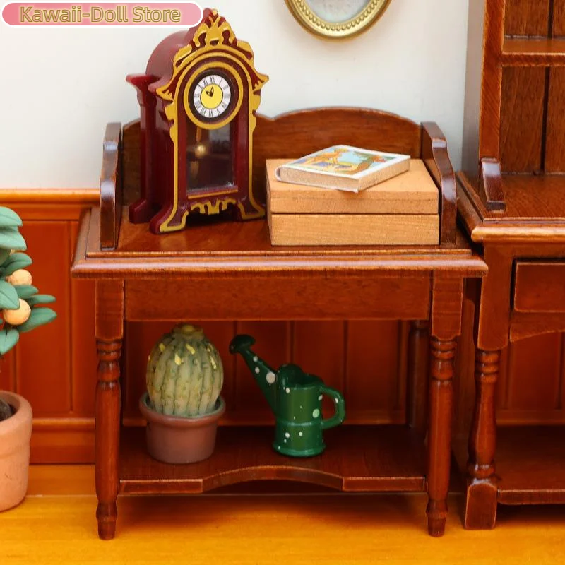 1:12 domek dla lalek miniaturowa toaletka biurko stół meble model domu wystrój zabawki akcesoria do domku dla lalek