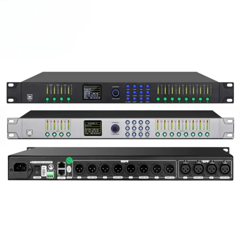 Processore audio digitale professionale 4 in 8 effetti per apparecchiature audio DSP FIR