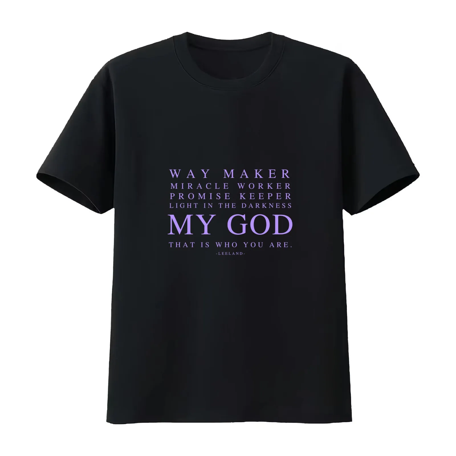 WAY MAKER T-Shirt Summer Casual Cotton Tee Oversized Streetwear Tops Vintage Graphic Print Loose Fit Short Sleeve