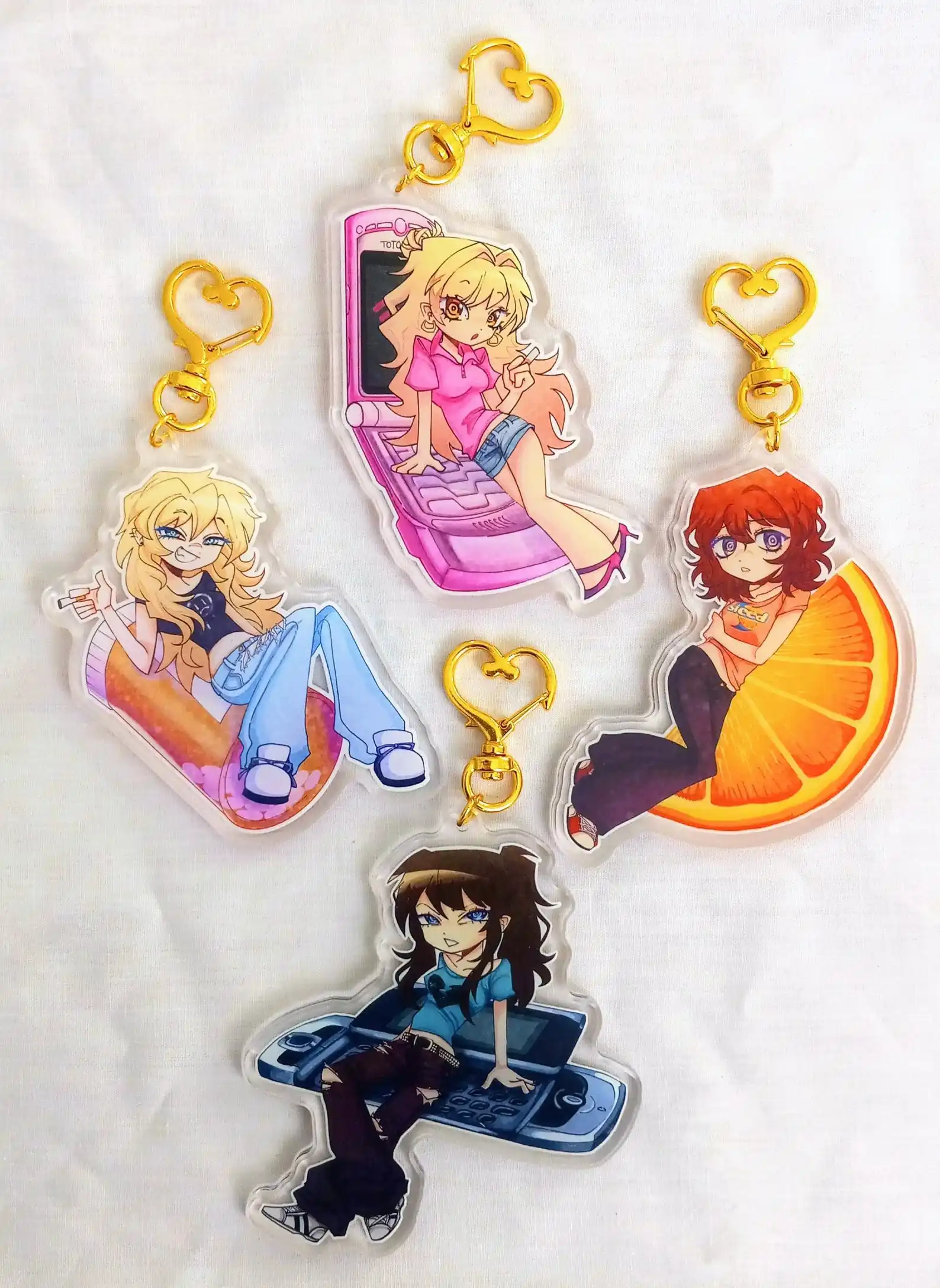 Class of '09 Nicole, Jecka, Ari & Emily Acrylic Charms Collection Toys Gift for Friend