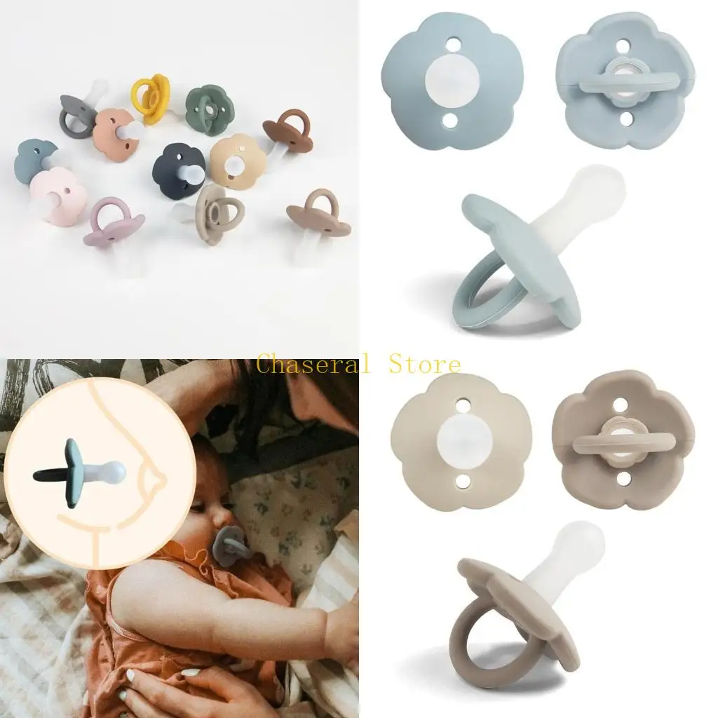 

E7ce baby silicone pacifier новорожденного младенца-прореживателя, жевательная игрушка для 0-6 м
