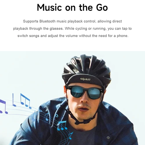 Imagen 2 del producto 2025 AI gafas inteligentes nueva interacción con cámara foto grabación de vídeo traducción música gafas de sol inteligentes Bluetooth llamada auriculares