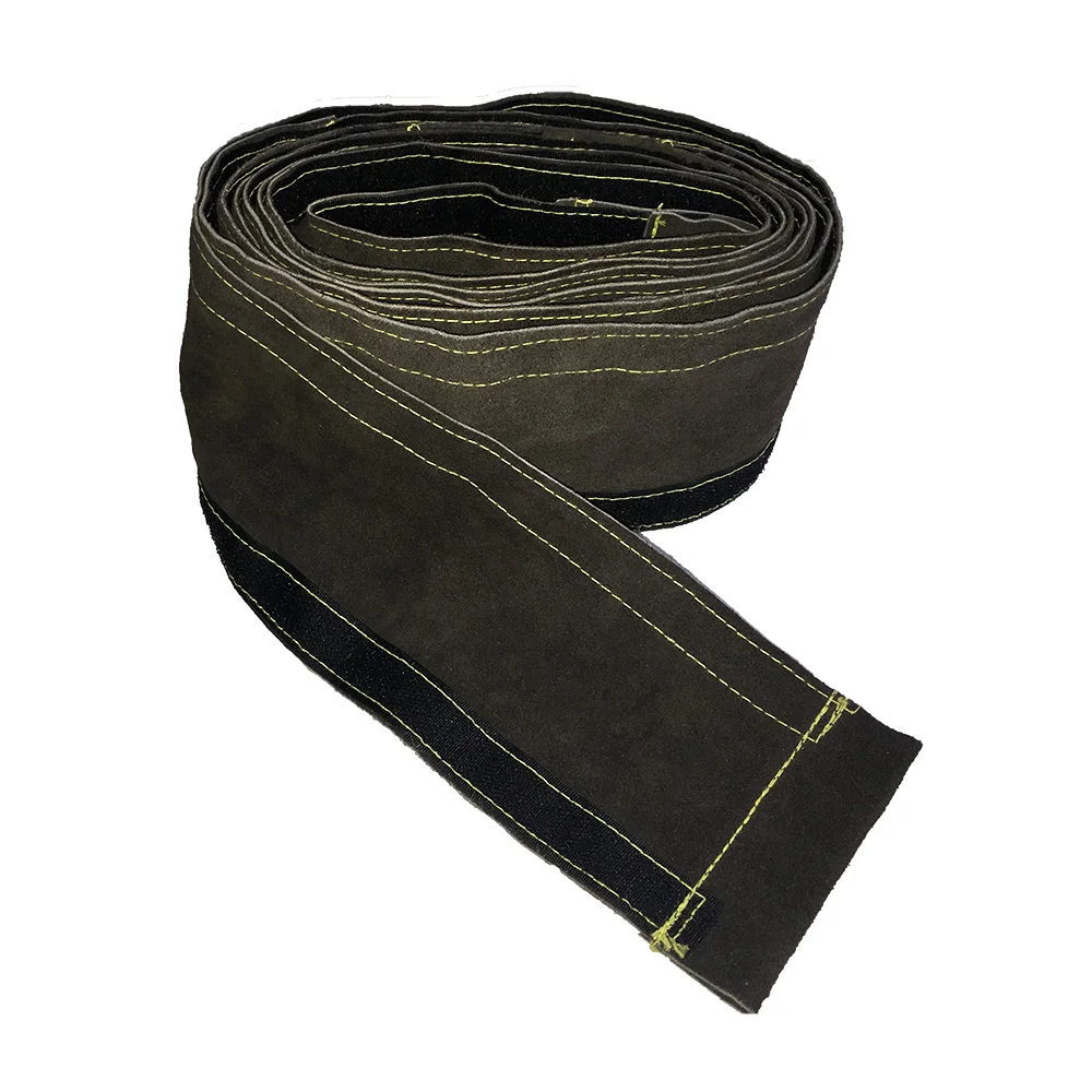 MIG Torch Sleeve Welding Gun Cable Cover 10cm x 3.5m (4in x 11.5ft) Split Cowhide Leather CE TIG/MIG/Plasma Cable Sleeves