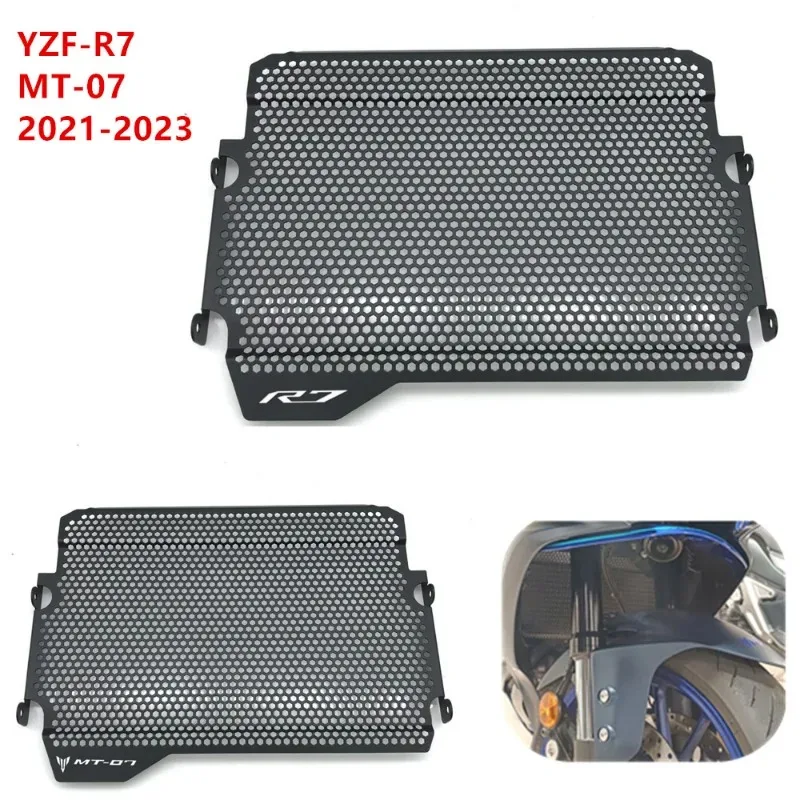 For Yamaha YZF R7 2021 2022 2023 2024 YZFR7 Radiator Guard Grille Cover Protector Motorcycle Accessories Cooler Protection Grill