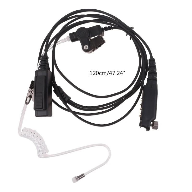 E56B Radio Earpiece Headset with Finger PTT Mic for Sepura Radio STP8000 SC21