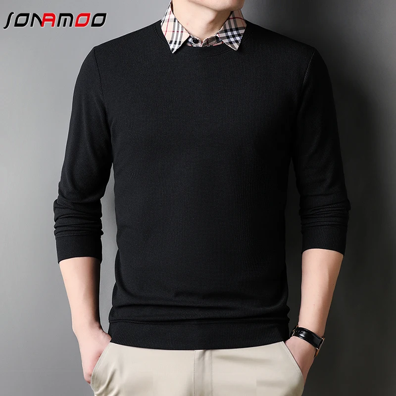 Spring and Autumn New Polo Shirt Fashion Solid Color Men\'s Polo Collar Top Pure Cotton Daily Long Sleeve Polo Shirt