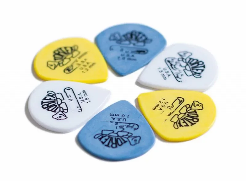 5pcs Bass Guitar Picks Mediator Acoustic Electric Accessories Classic Instrument Thickness 0.73 /0.88 /1.0 /1.14 mm Guitar Parts