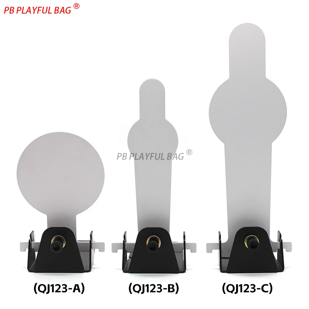 Carbon Steel Popper Target - Shooting Practice for Airsoft & Soft Dart Blasters Manual Reset Training Target S/M/L Sizes QJ123
