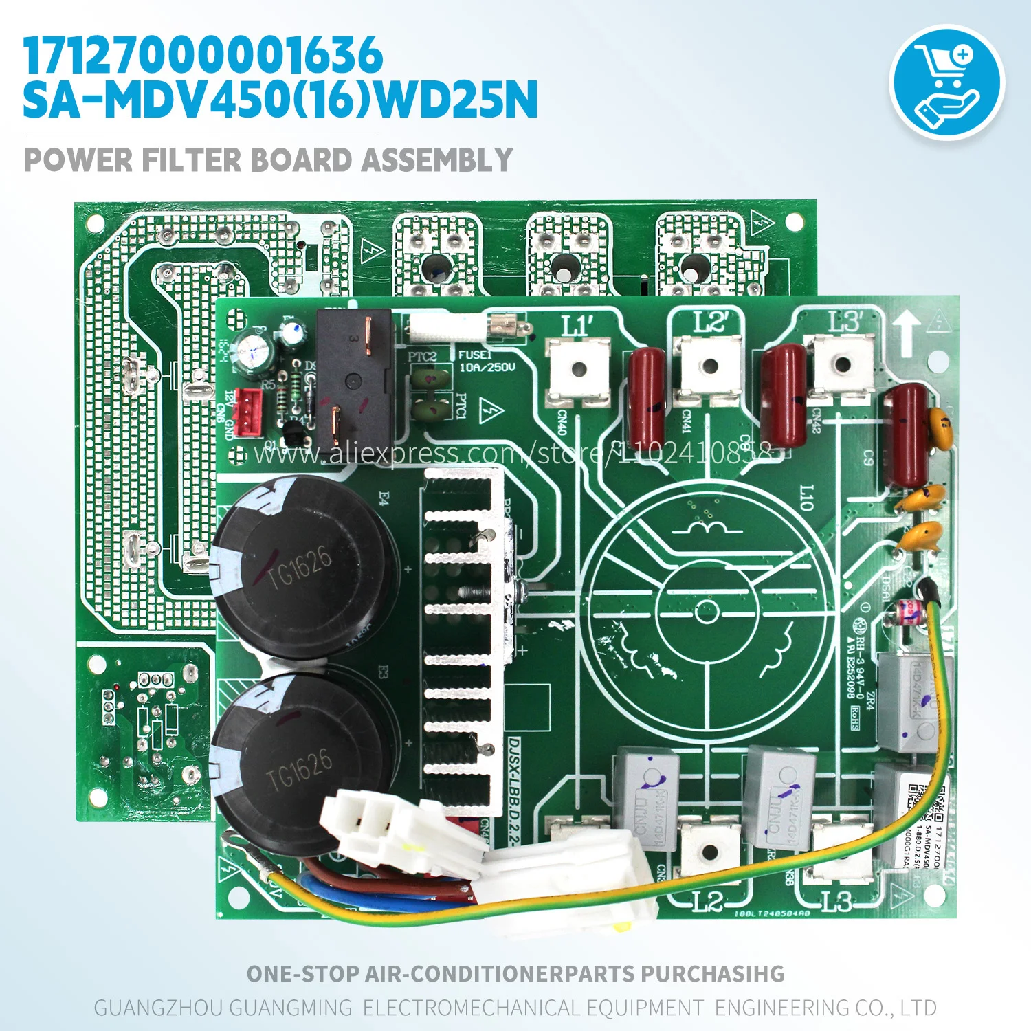 

Power Filter board Assembly Module 17127000001636 SA-MDV450(16)WD25N For Midea MDV VRF Outdoor Unit HVAC Air Conditioner parts