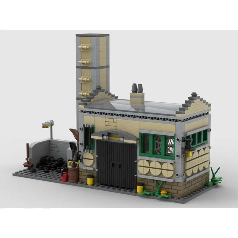 

Spot MOC-694pcs Modern Architecture DIY Small Particle Assembly Building Blocks Toy Stereoscopic Model Gift Set Ornament