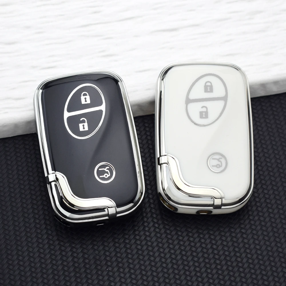 3 Buttons TPU Key Fob Case for Lexus IS250 CT200 CT200h RX270 RX350 RX450 Car Smart Remote Key Cover Holder Keychain Accessories