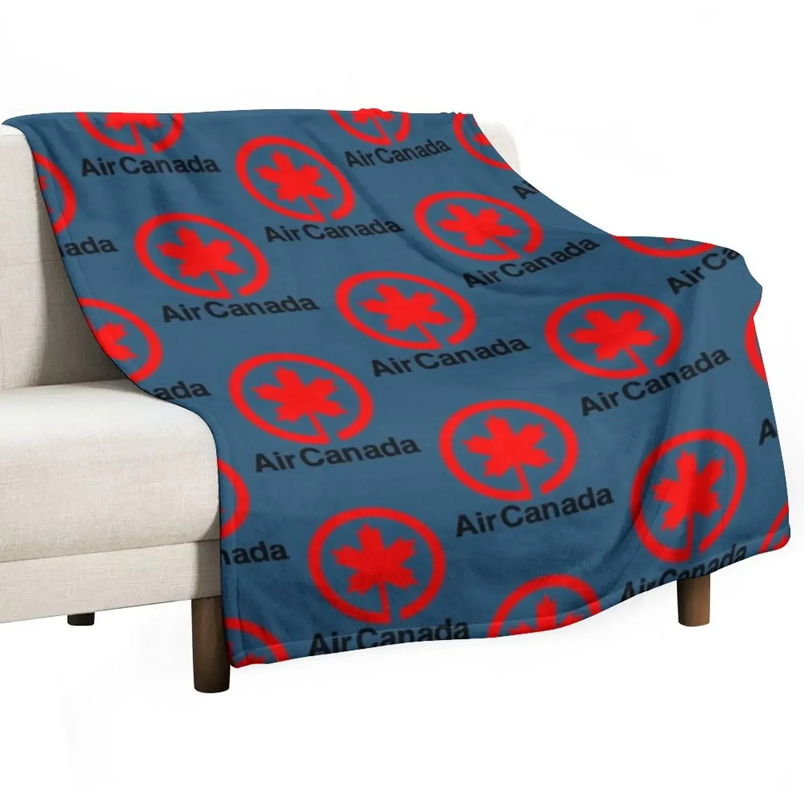 Air Canada Classic Throw Blanket Bed linens Hairy Camping Blankets