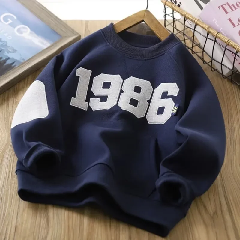 2026 Children's Clothing Casual Boys hoodies Sweatshirts for Kids Clothes 4-14Y Autumn Fashion Long Sleeve Cotton Top Outerwear