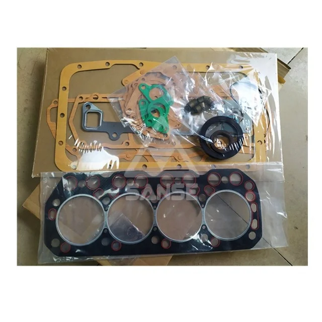 K4N Engine cylinder overhaul package and full gasket set with head gasket for SK045-1/SK050 mini machine