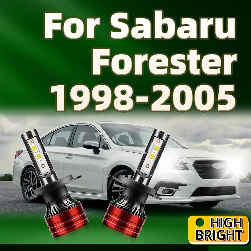 

2Pcs 30000LM Led 6000K H4 Car Headlight High Bright Bulb For Sabaru Forester 1998 1999 2000 2001 2002 2003 2004 2005