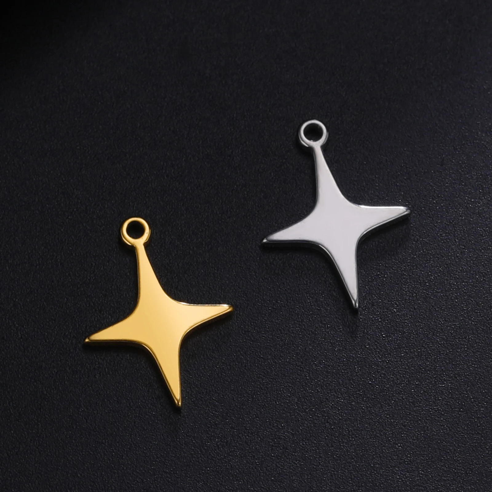 5pcs Stainless Steel Charms for DIY Jewelry Making