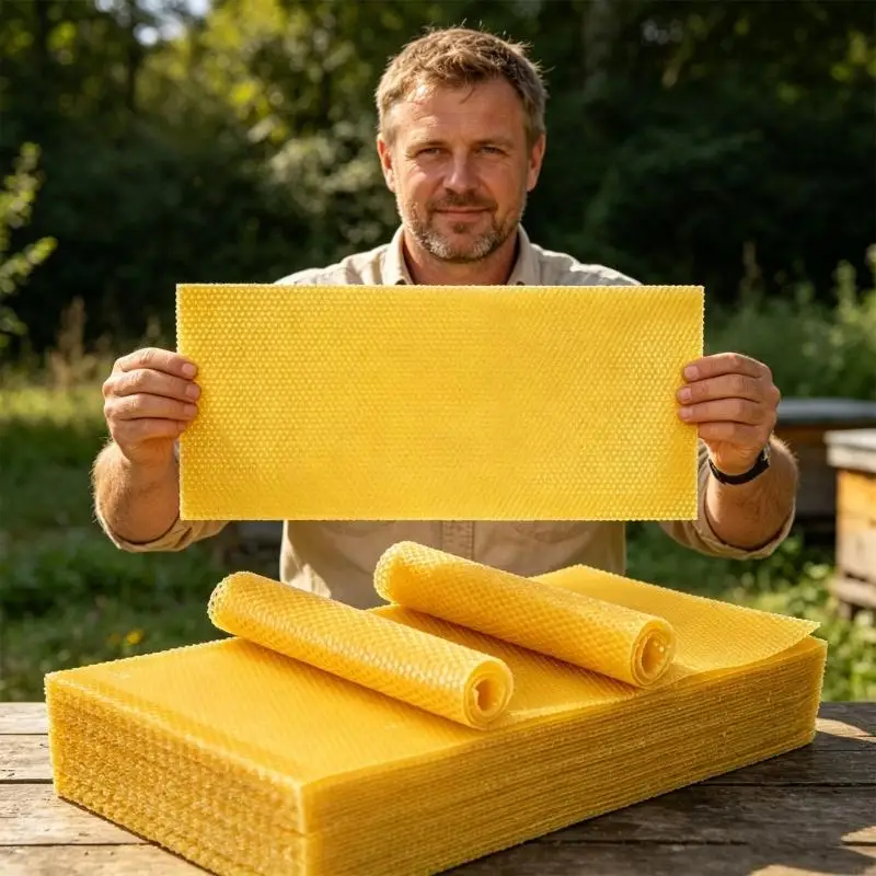 30 Sheets Natural Yellow Comb substructures 83g Each Perfect For Standard Frames 37JD