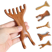 Head Meridian Massage Comb Massage Gua Sha Tools,Professional Lymphatic Drainage Tools,Wood Therapy Massage Tools for Back,Legs