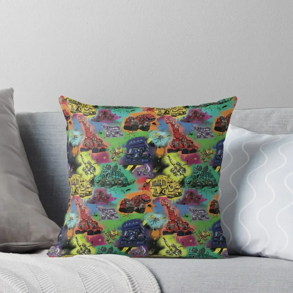 

Kid's Graffiti Dino Print Throw Pillow christmas decorations 2025 Marble Cushion Cover christmas pillowcases pillow