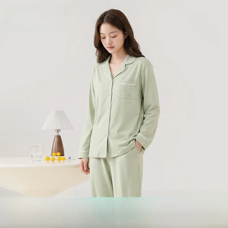 fenteng-women's-100-cotton-long-sleeve-sleepwear-home-clothes-set-spring-autumn-outwear-casual-style-antibacterial-soft-fabric