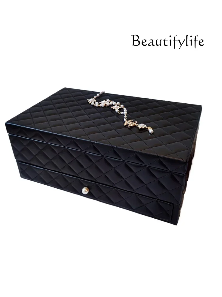 Jewelry Box Exquisite Large Capacity Earrings Necklace Jewelry Storage Box