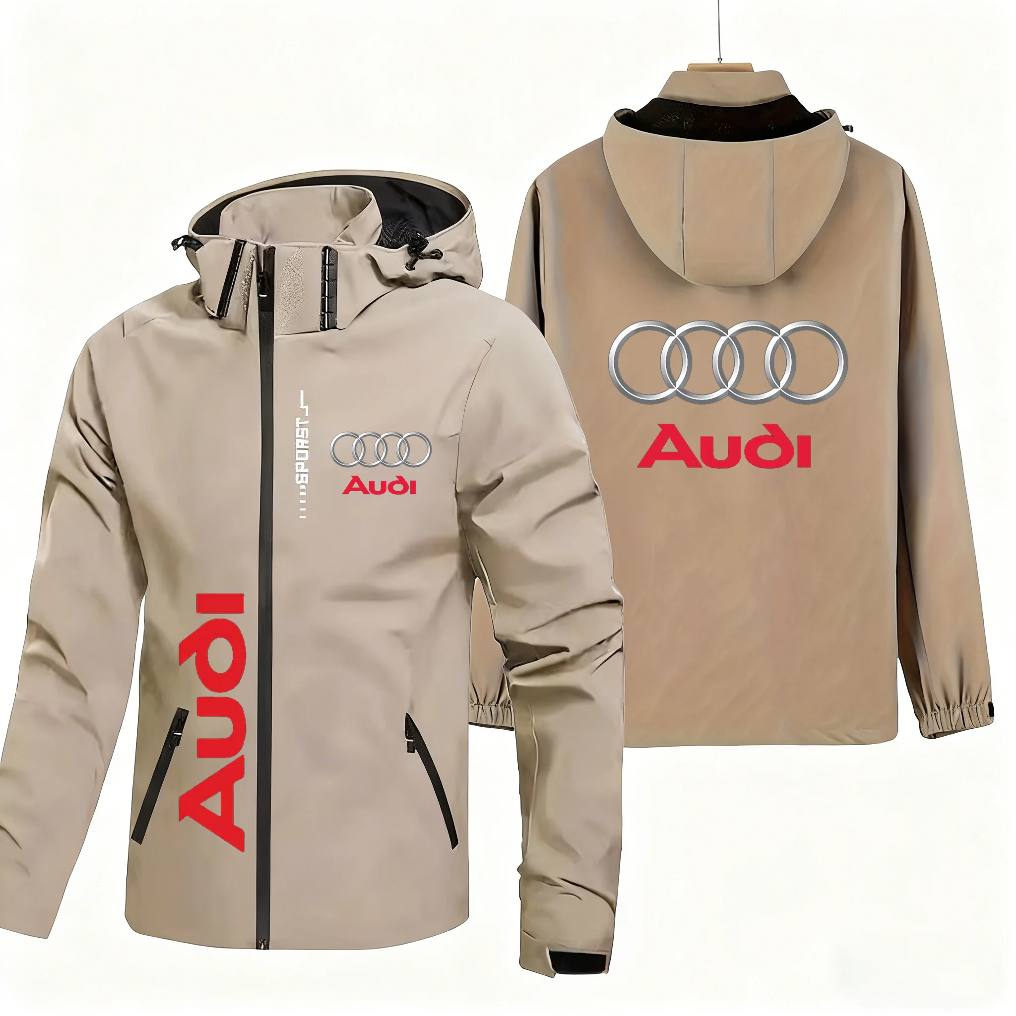 Audi Outdoor Jacket for Men, Fall 2025 New Windproof Jacket, Sports Jacket, Racing Coat for Men