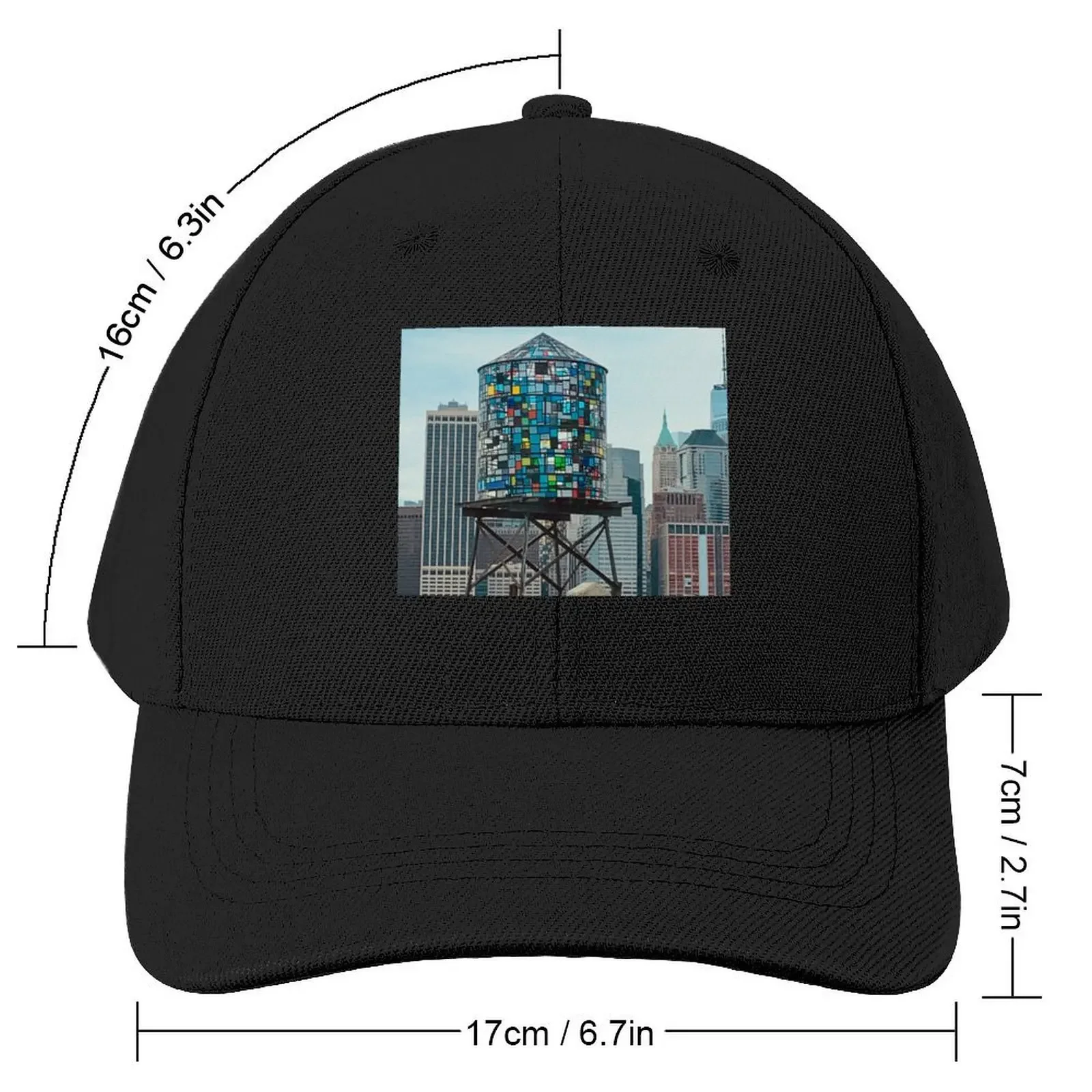 NYC - Brooklyn - Water Tower BeautyCap Baseball Cap black |-F-| fashionable Women's Beach Visor Men's