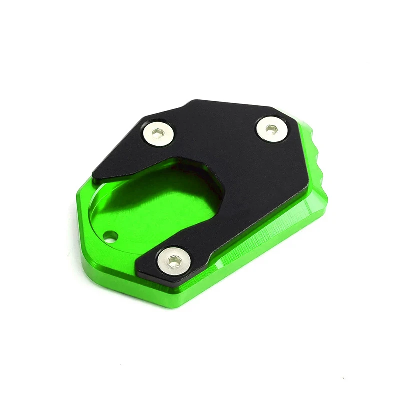 CNC Side Stand Pad for KAWASAKI NINJA 300 650 1000 ER6F Ninja650 ZX6R ZX10R ZX12R Motorcycle Plate Kickstand Extension Keychain