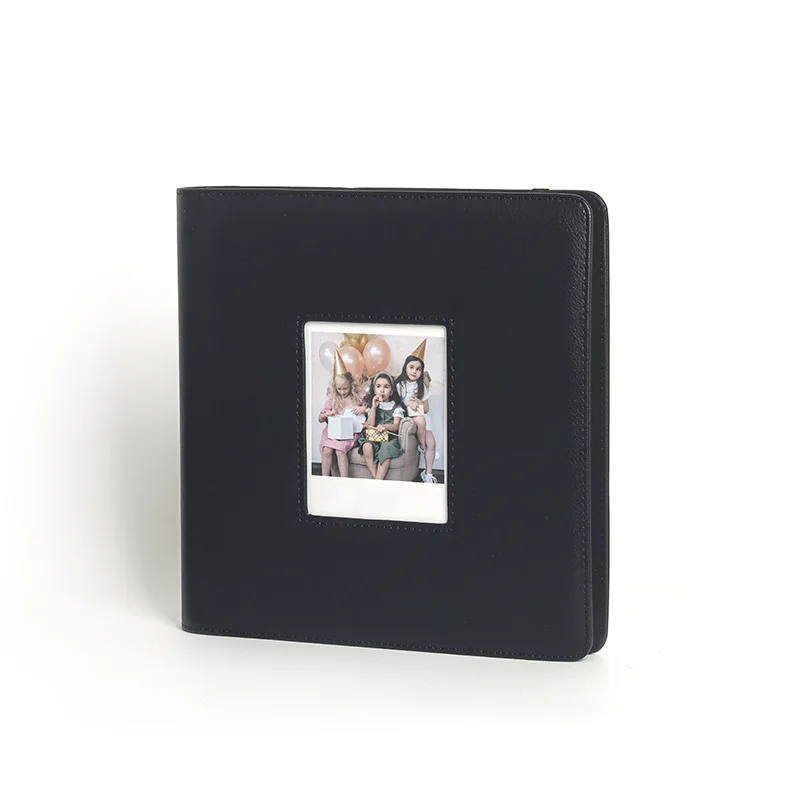 5인치 와이드 필름 사진 앨범, 후지필름 인스탁스 와이드 400/300/210 카메라용, 288개 홀 아웃 스트랩 앨범 수납 북   ﻿
