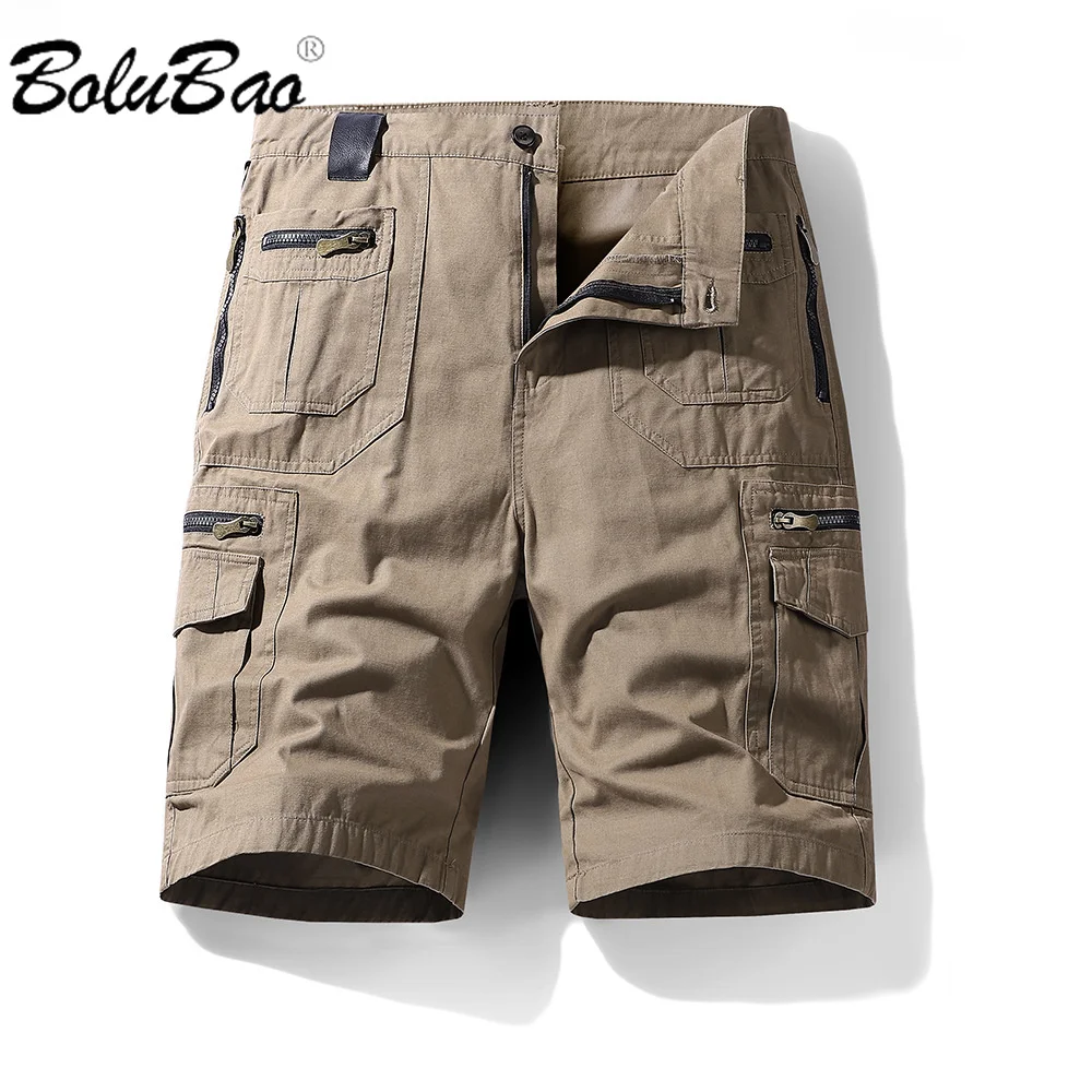 

BOLUBAO 2024 Outdoor Casual Shorts For Men Large Pocket Cropped Beach Pants High Quality Design Hot Casual Shorts For Men