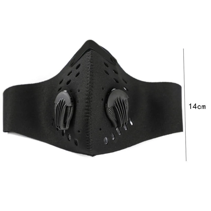Cycling Mask With 1pc Filters Breathable MTB Bike Cycling Face Mask Dustproof Sports Running Face Cover
