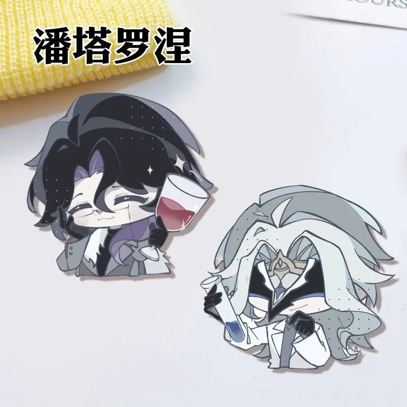 

Genshin Impact Dottore Pantalone Anime Game Acrylic Brooch Pin Cosplay Badge Accessories For Clothes Backpack Gifts